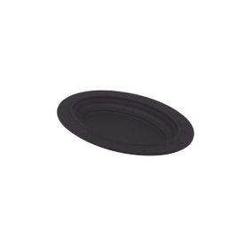Lava 28x20 cm Siyah Döküm Oval Döner Kebap Tabağı