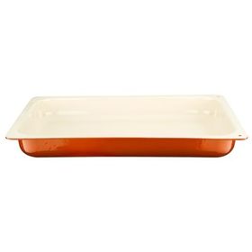 Lava 32x53 cm Turuncu Döküm Dikdörtgen 1/1 Gastronomi Küvet