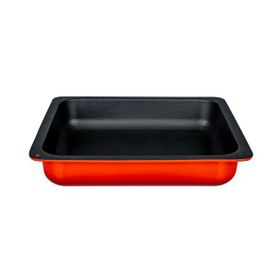 Lava 35x32 CM Kırmızı Döküm Dikdörtgen 2/3 Gastronomi Küvet