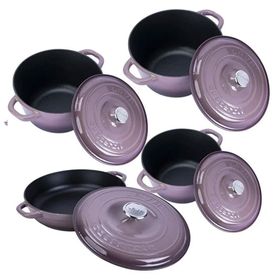 Lava 4X New Heritage Serisi 28 cm Mor Döküm Demir Tencere Seti