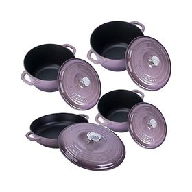 Lava 4x New Heritage Serisi Mor Döküm Demir Tencere Seti