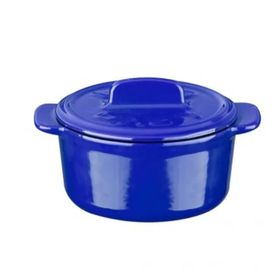 Lava 9 cm Mavi Folk Serisi Döküm Mini Tencere
