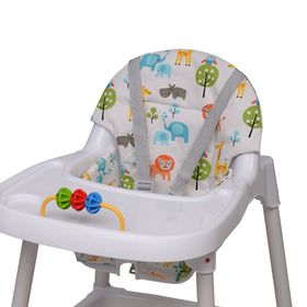 Lava Baby Sevimli Hayvanlar Desenli Mama Sandalyesi Minderi
