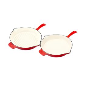 Lava Döküm 2X Edition Serisi Kırmızı Özel Koleksiyon Döküm Demir Tava Seti