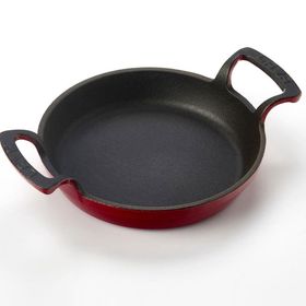 Lava Döküm Beyaz Kırmızı Çeyiz Seti + Ahşap Sandık
