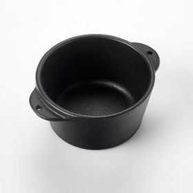 Lava Döküm Çap 8 cm Yuvarlak Sufle Sos Kabı