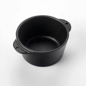Lava Döküm Çap 8 cm Yuvarlak Sufle Sos Kabı