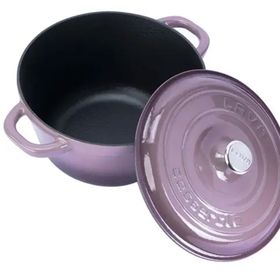 Lava Döküm Demir Kapak New Heritage Serisi Çap 26 cm Mor Döküm Yuvarlak Tencere