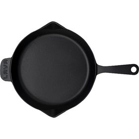 Lava Döküm Demir Saplı Yuvarlak 28 cm Izgara Tava