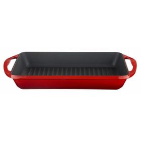 Lava Döküm Dikdörtgen Kırmızı 22x30 CM Tepsi