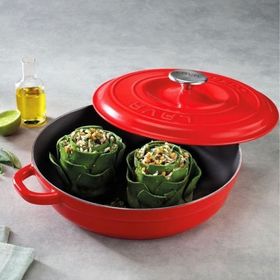 Lava Döküm Kırmızı 28 cm Karnıyarık Tenceresi