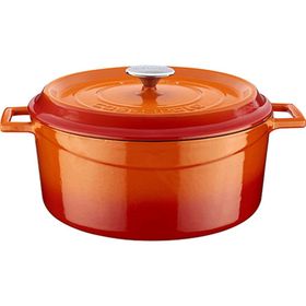 Lava Döküm Trendy Turuncu 28cm Derin Tencere
