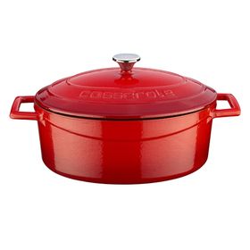 Lava Flok 25 cm Kırmızı Oval Tencere