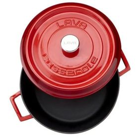 Lava Flok 28 cm Kırmızı Yuvarlak Tencere