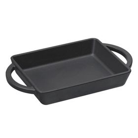 Lava LV ECO P TV 12x15 cm Kulplu Döküm Demir Siyah Izgara Tava