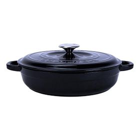 Lava LV Y ST3 28 YK3 BL New Heritage Serisi Çok Amaçlı 28 cm Siyah Döküm Yuvarlak Yayvan Tencere