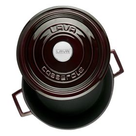 Lava Majolik Mor Metal Premium Serisi Döküm Çok Amaçlı 28 cm Yuvarlak Tencere