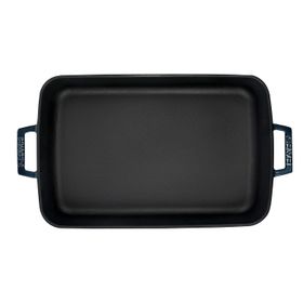 Lava Metal Premium Serisi 26x40 cm Majolik Gri Dikdörtgen Döküm Tepsi