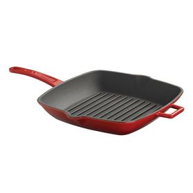 Lava Metal Saplı 26x26 cm Kırmızı Izgara Tava