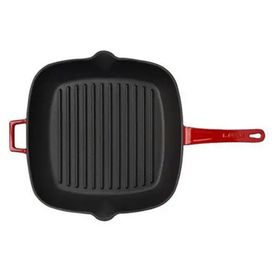 Lava Metal Saplı 28x28 cm Kırmızı Döküm Izgara Tava