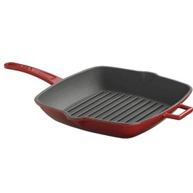 Lava Metal Saplı 28x28 cm Kırmızı Izgara Tava
