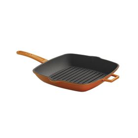 Lava Metal Saplı 28x28 cm Turuncu Izgara Tava