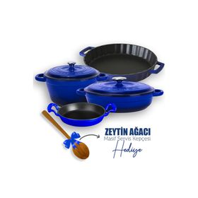 Lava New Heritage Serisi Döküm 4X Demir Tencere Tava Seti