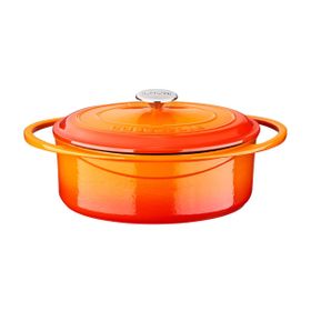 Lava Ölçü 22x28 cm Turuncu Döküm Oval Tencere