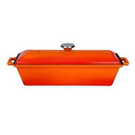 Lava Terrine Serisi 11x29 cm Turuncu Döküm Ekmek Tenceresi