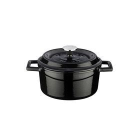 Lava Trendy Çap 28 cm Siyah Döküm Yuvarlak Tencere