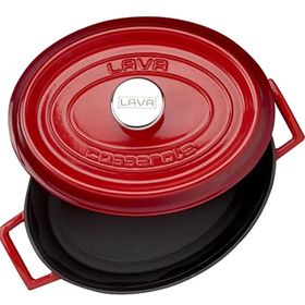 Lava Trendy Kırmızı 23x29 cm Oval Tencere
