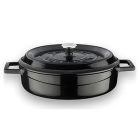 Lava Trendy Serisi 5X Döküm Demir Tencere-Tava Siyah Çeyiz Seti