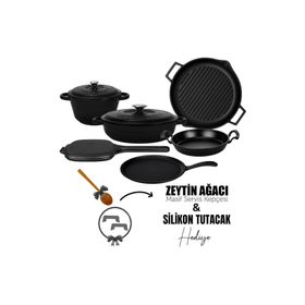 Lava Trendy Serisi Döküm 6X 9 Parça Tencere Tava Seti