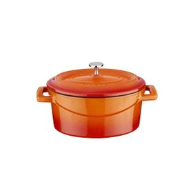 Lava Trendy Turuncu Oval Mini 12 x 9 cm Döküm Tencere