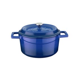 Lava Trendy Yuvarlak 20 cm Mavi Demir Döküm Derin Tencere