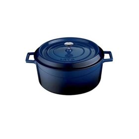 Lava Trendy Yuvarlak 20 cm Mavi Demir Döküm Derin Tencere