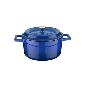 Lava Trendy Yuvarlak 20 cm Mavi Döküm Derin Tencere