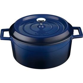 Lava Trendy Yuvarlak 24 cm Mavi Demir Döküm Derin Tencere