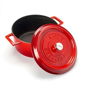 Lava Yuvarlak 24 cm Kırmızı Tencere
