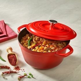 Lava Yuvarlak 24 cm Kırmızı Tencere