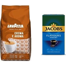 LavAzza Crema E Aroma Çekirdek Kahve 1 kg + 250 gr Fındık Aromalı Filtre Kahve