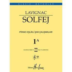 Lavignac 1A Solfej Piyano Eşlikli Şan Çalışmaları - Henry Lemoine
