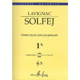 Lavignac 1A Solfej Piyano Eşlikli Şan Çalışmaları - Henry Lemoine