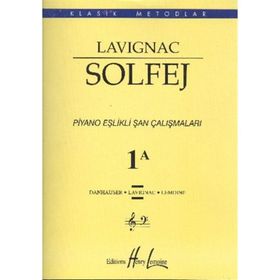 Lavignac 1A Solfej Piyano Eşlikli Şan Çalışmaları - Henry Lemoine