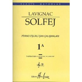 Lavignac 1A Solfej Piyano Eşlikli Şan Çalışmaları - Henry Lemoine