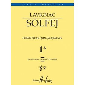 Lavignac 1A Solfej Piyano Eşlikli Şan Çalışmaları - Henry Lemoine