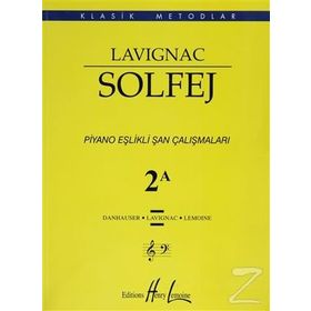 Lavignac Solfej 2A Şan Çalışmaları - Danhauser Lavignac Henry Lemoine