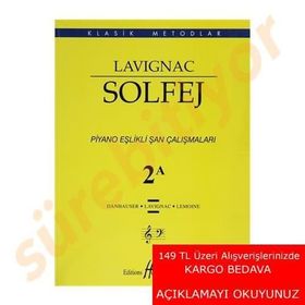 Lavignac Solfej 2A Şan Çalışmaları - Danhauser Lavignac Henry Lemoine