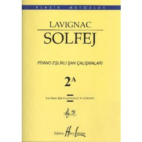 Lavignac Solfej Piyano Eşlikli Şan Çalışmaları 2A Porte Yayınları
