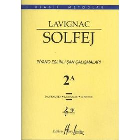 Lavignac Solfej Piyano Eşlikli Şan Çalışmaları 2A Porte Yayınları